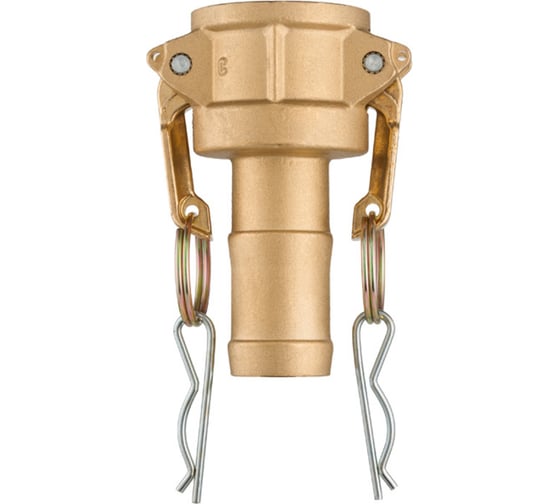 Изображение товара Камлок латунный TITAN LOCK тип С, розетка с хвостовиком 2 1/2" TL250CBR