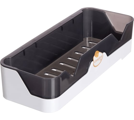 Изображение товара Полка многофункциональная VANSTORE прямая, черно-прозрачная/белая 517-10