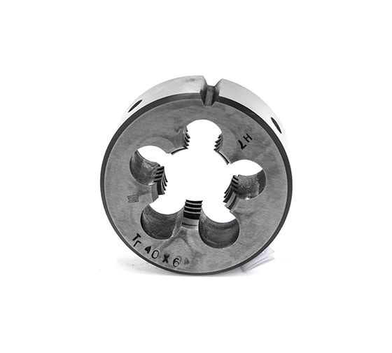 Изображение товара Плашка Русский Инструмент Tr40х6 левая D-90 круглая для нарезания трапецеидальной резьбы ri.292.21