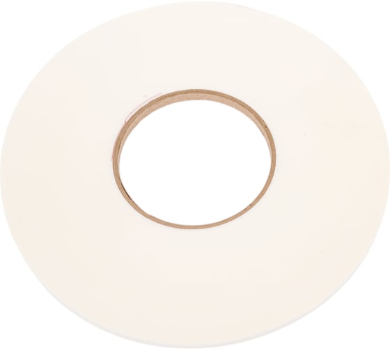 Изображение товара Двусторонняя клейкая лента на вспененной основе БИКОМ белая, 6 мм х 25 м, толщина 1 мм 345742