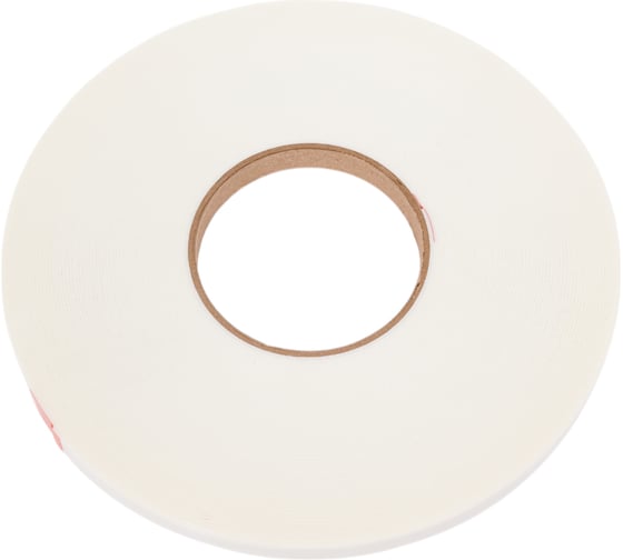Изображение товара Двусторонняя клейкая лента на вспененной основе БИКОМ белая, 12 мм х 25 м, толщина 1 мм 345744