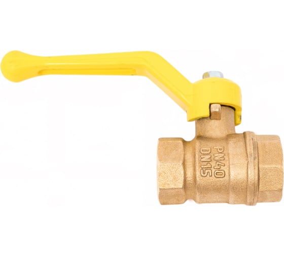 Изображение товара Шаровой кран Valfex N/P59 БИРКА для газа 1/2 ВР/ВР ручка-рычаг, латунный никелированный 11Б27фтМ (96/24) VF.271.NR3.012.N/P59.Bir