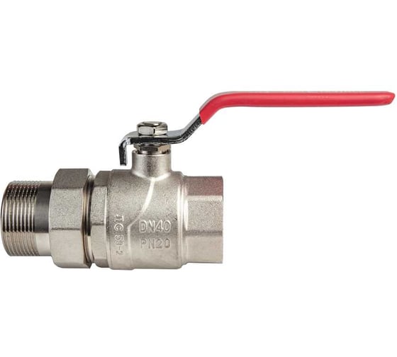 Изображение товара Шаровой кран KROMWELL с полусгоном (ручка-рычаг) 1 1/2"ВР-НР KW.185.08