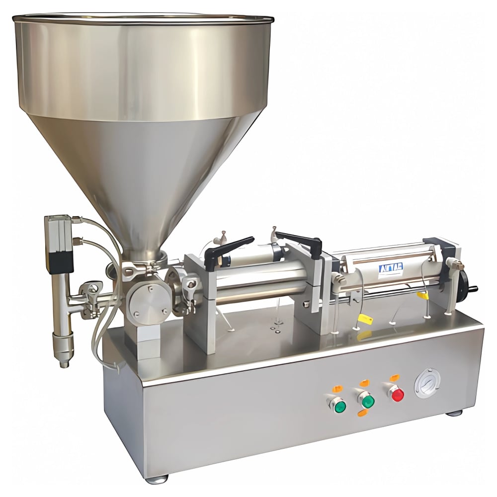 Изображение товара Поршневой дозатор для пастообразных продуктов Hualian PPF-50T с объемом 30 л