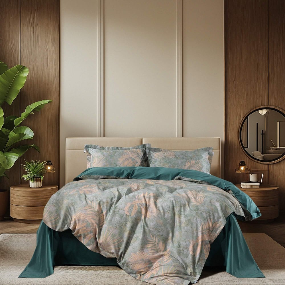 Изображение товара Комплект постельного белья мако-сатин Евро с наволочками 50х70 от The eleventh kingdom