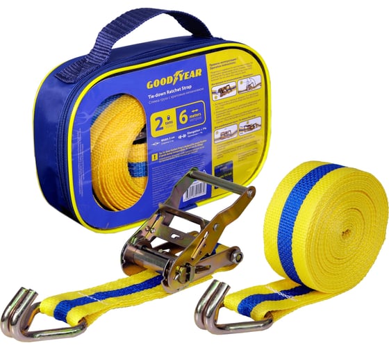 Изображение товара Стяжка груза с храповым механизмом Goodyear 2 т, 6 м GY005201