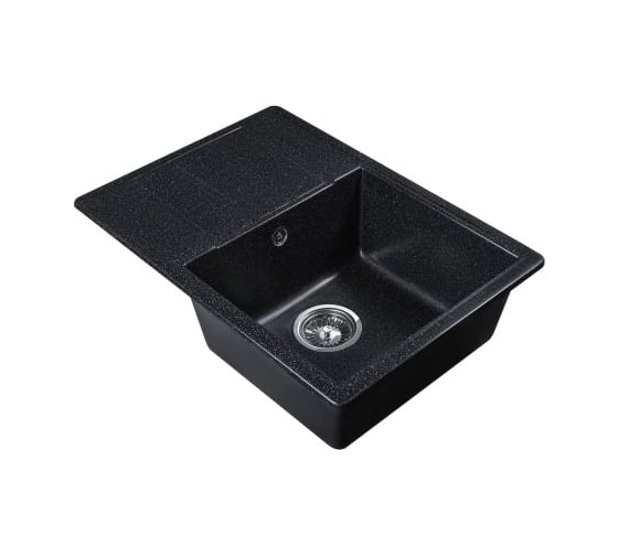 Изображение товара Мойка кухонная из искусственного камня AV Engineering MISTA черный, 615x440 мм AVE615440BKA