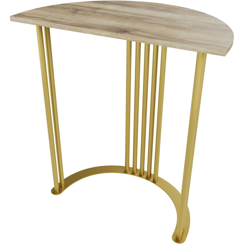 Изображение товара Консоль GENGLASS VIOLUR 70 с металлическим подстольем и ореховой столешницей