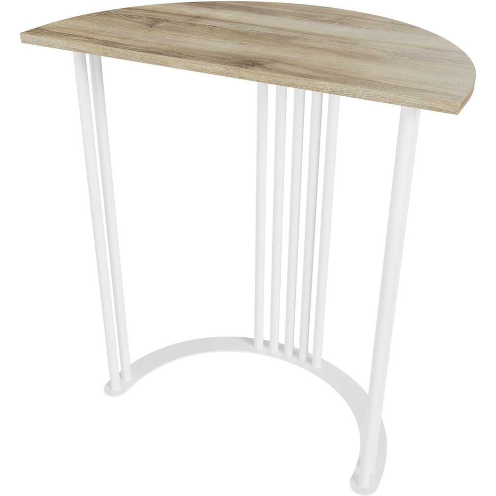 Изображение товара Консоль GENGLASS VIOLUR 70 с металлическим подстольем ореховая ЛДСП