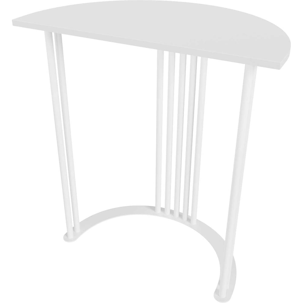 Изображение товара Консоль GENGLASS VIOLUR 70 с металлическим подстольем белая