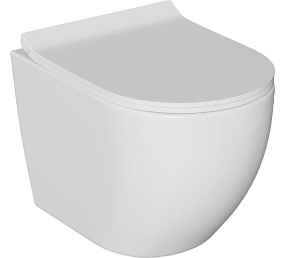 Изображение товара Унитаз подвесной безободковый WAVE TOR Tornado3.0, быстросъемное сиденье, м/л, белый глянец XL 554650