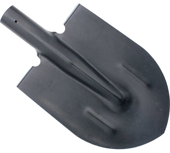 Изображение товара Лопата штыковая черная п/о, рельсовая сталь, ЛКО, 215х394 мм, с ребрами жесткости, тулейка d 40, ПО Черный Муар On 24-02-033