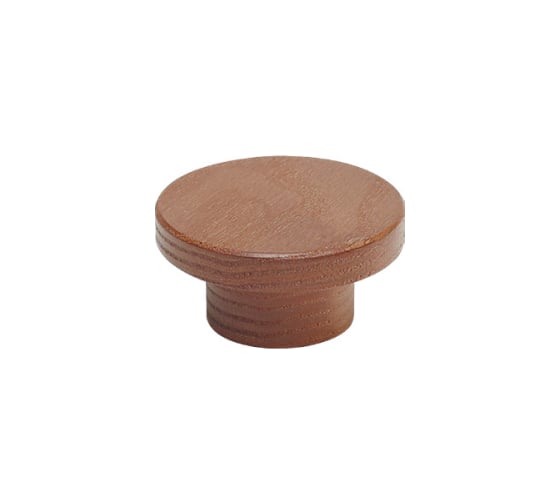 Изображение товара Ручка-кнопка MAKMART отделка под орех лак WH.05.000K.AS-NL