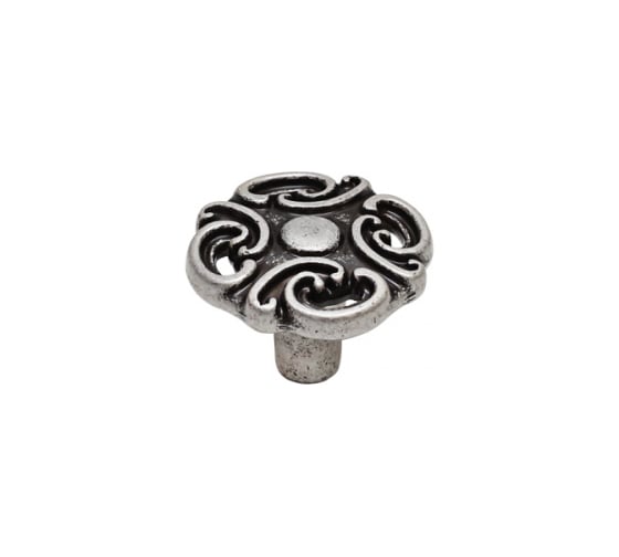 Изображение товара Ручка-кнопка Giusti, отделка старое серебро с блеском WPO.810Y.000.M00E8