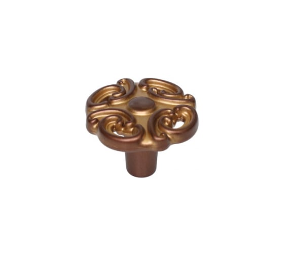 Изображение товара Ручка-кнопка Giusti, отделка медь Сиена с золотой патиной WPO.810Y.000.M001H