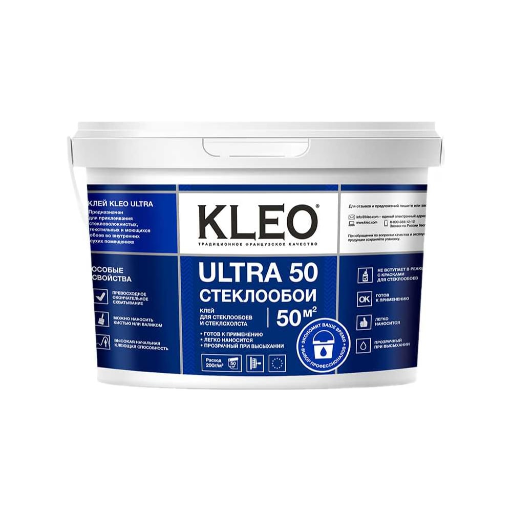 Готовый клей для стеклообоев KLEO ULTRA 192 ULTRA 10 кг