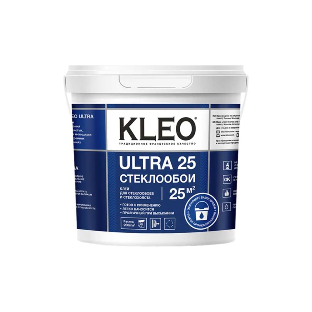 Готовый клей для стеклообоев KLEO ULTRA KLEO 191 ULTRA 5 кг