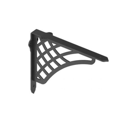 Изображение товара Менсолодержатель MAKMART Шельф отделка черный бархат (матовый), комплект 2 штуки MD.09.212.9005