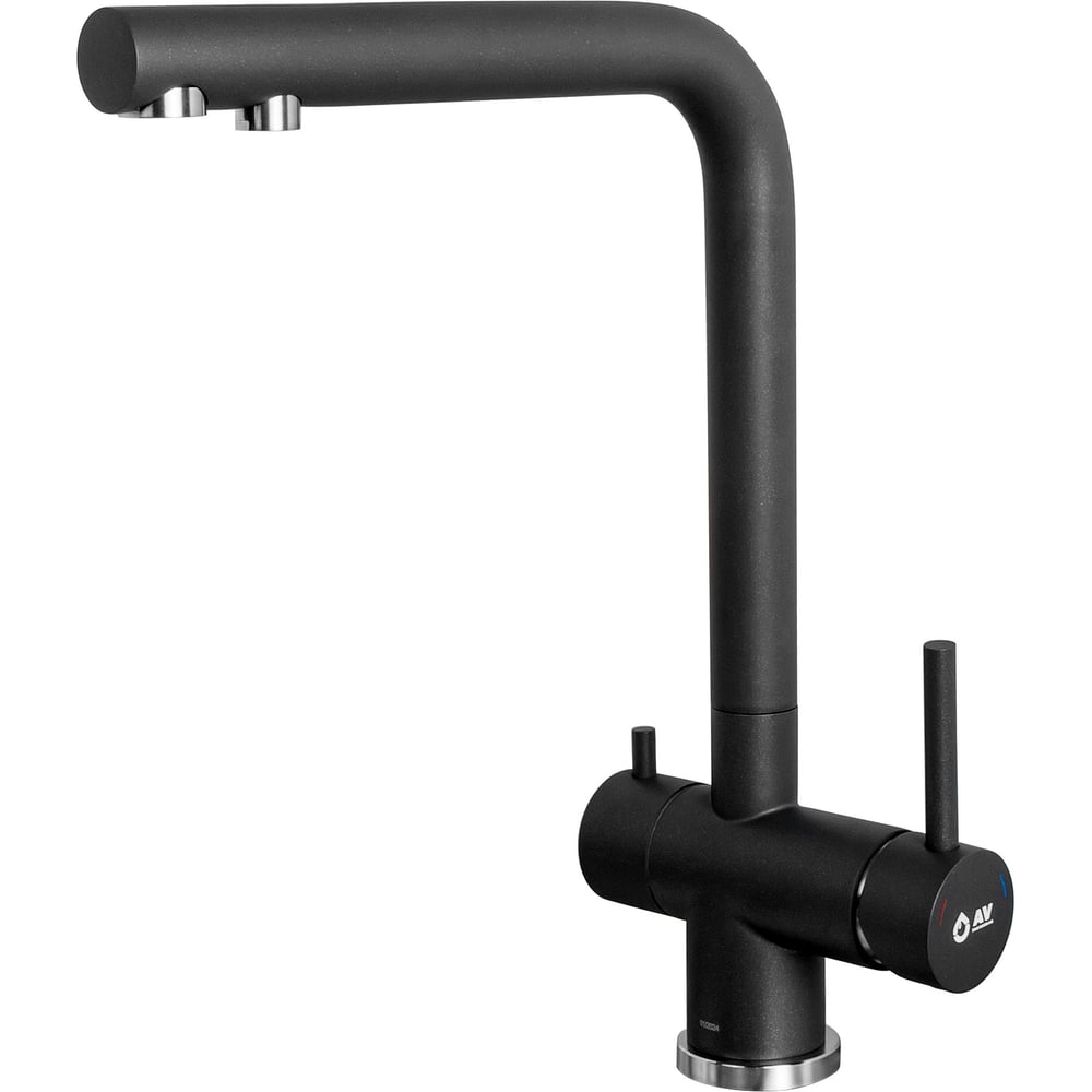 Изображение товара Смеситель для кухни AV Engineering ZAR, черный, SUS 304, однорычажный