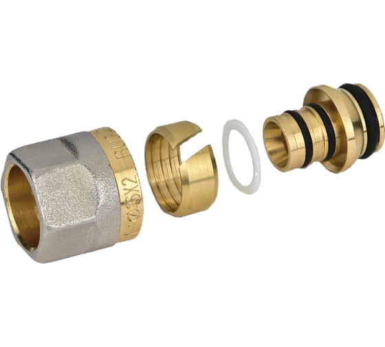 Изображение товара Соединитель в сборе для металлопластиковых труб Bugatti арт.4101 3/4_20 никел. 41010006