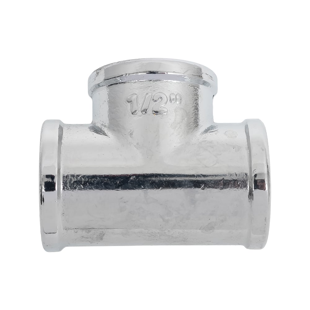 Изображение товара Тройник Bugatti арт 140C 1/2 хром латунь для водопровода и отопления