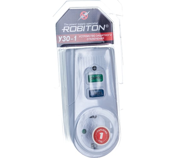 Изображение товара Устройство защитного отключения Robiton УЗО-1 в розетку BL1 15227