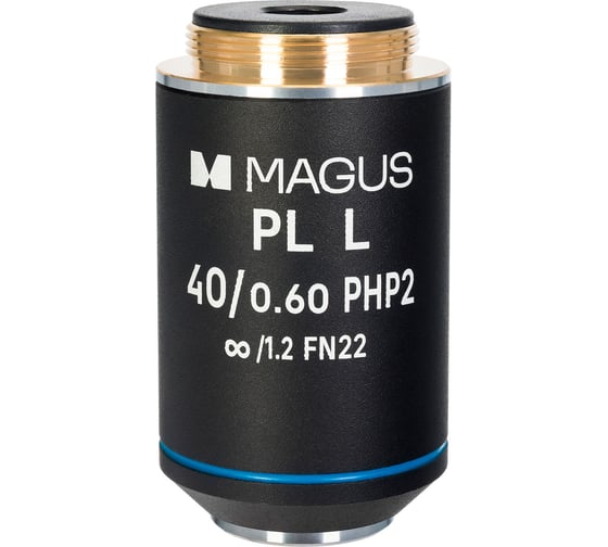Изображение товара Объектив 40HP 40х/0.60 Plan L фазовый PHP2 _/1.2 WD 3.5 мм MAGUS 83439