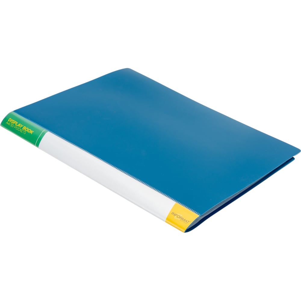 Изображение товара Папка INFORMAT с файлами A4 30 штук синие пластик 500 мкм NP0151-30B