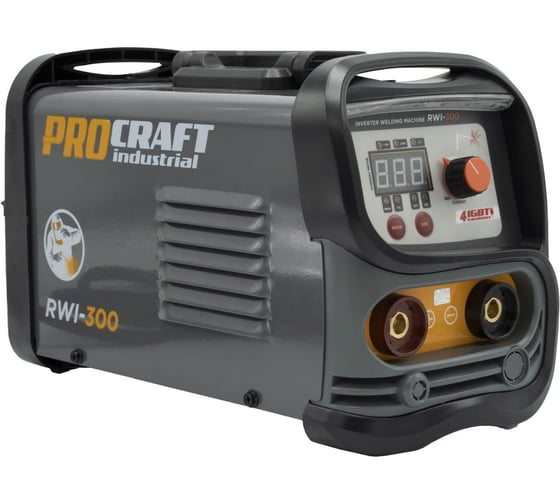 Изображение товара Сварочный аппарат инверторный PROCRAFT 6,3кВт, 20-140А, ММА RWI-300