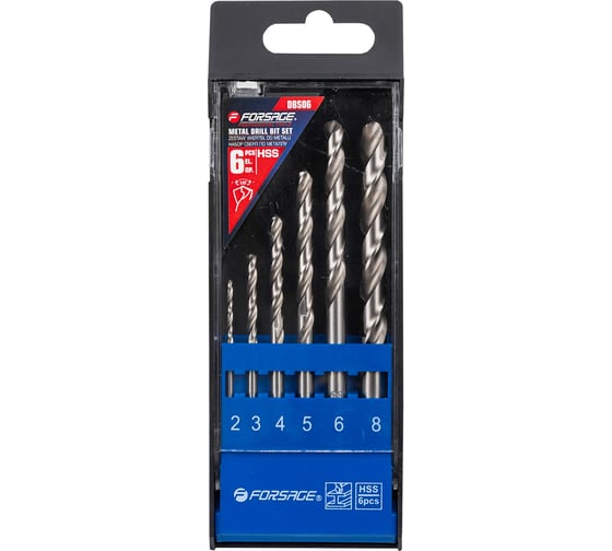 Изображение товара Сверла по металлу набор 6 предметов Forsage F-DBS06(60907)