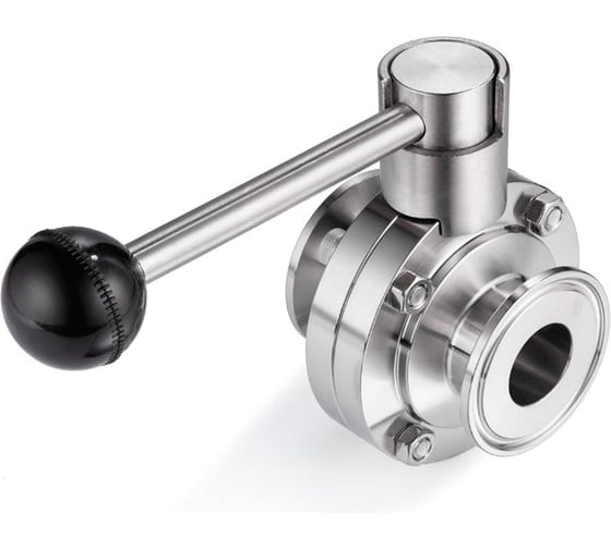 Изображение товара Затвор дисковый нержавеющий TITAN LOCK (AISI304) DN150, типа clamp-clamp TLSD150CLS