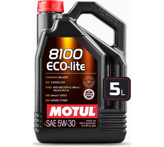Изображение товара Моторное масло MOTUL 8100 Eco-lite 5W30 5 л 113498