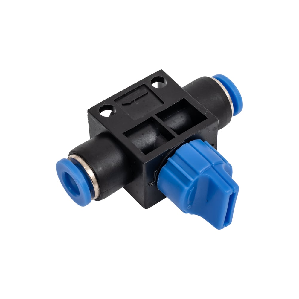 Изображение товара Фитинг прямой с краном TITAN LOCK TLP-HVFF6 для труб 6 мм