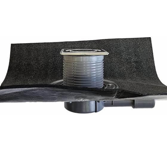 Изображение товара Трап с сухим сифоном HL "Primus blue" с решеткой клик-клак, с полимербитумным полотном, DN40/50 HL 510HPrblue-3000