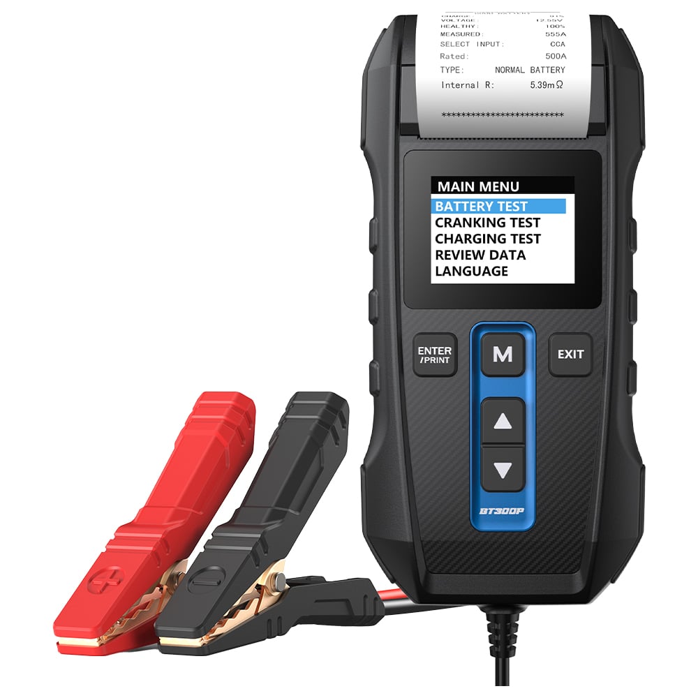 Изображение товара Умный тестер аккумуляторных батарей Topdon BT300P цифровой для всех типов