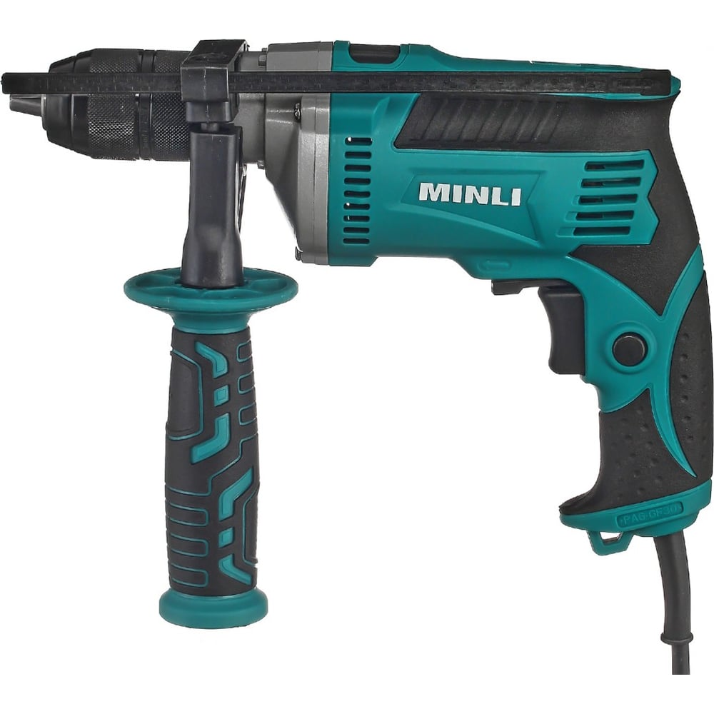 Изображение товара Дрель ударная MINLI 13 мм, 550Вт 52115 для работы с деревом и бетоном