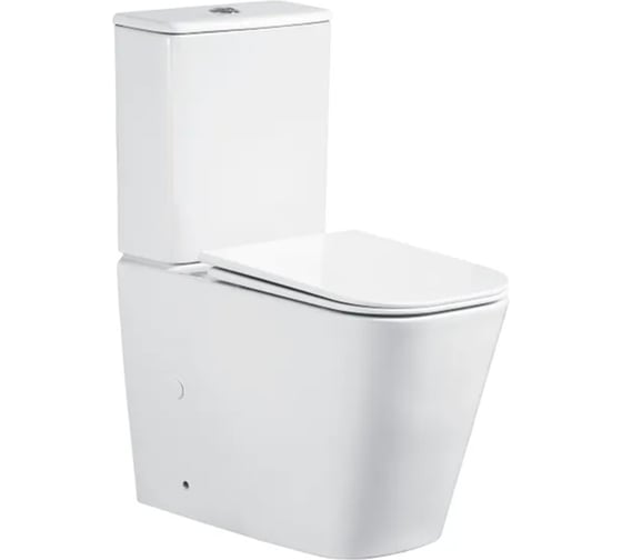 Изображение товара Унитаз-компакт напольный Cerutti SPA MANLIO Tornado безободковый, сиденье с микролифтом 10618