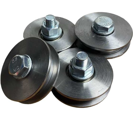 Изображение товара Ролик бельевой 23 БОЛТА металлический d 65 мм без скобы Р 4 шт 1055