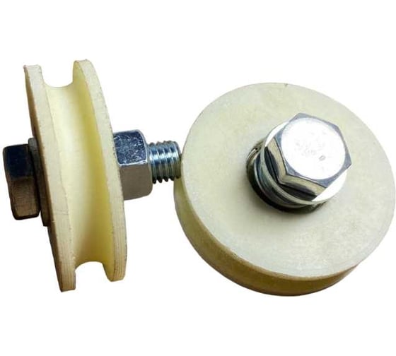 Изображение товара Ролик бельевой 23 БОЛТА Р1064, d 60 мм, под трос 10мм без скобы 2 шт 22151