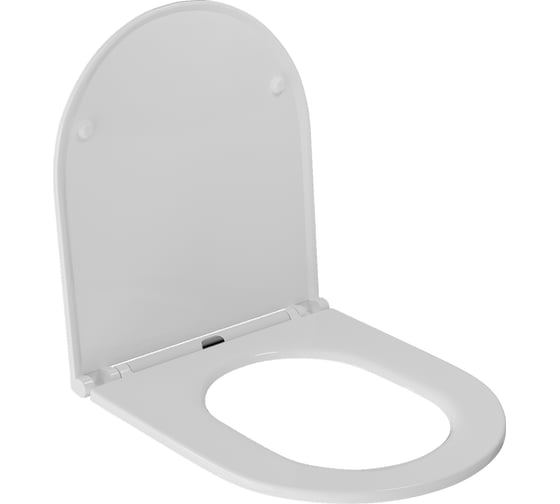 Изображение товара Сиденье для унитаза WAVE LARA дюропласт, микролифт, белый глянец 551761