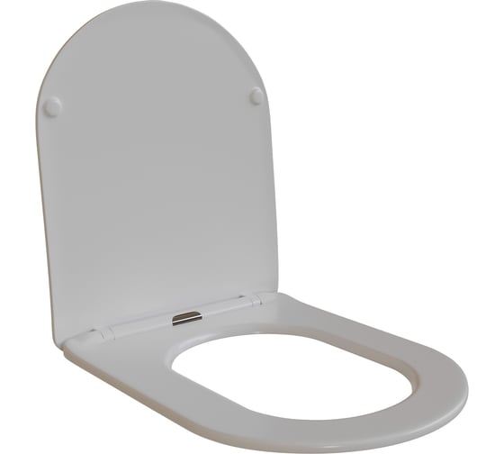 Изображение товара Сиденье для унитаза WAVE ROUND дюропласт, микролифт, белый глянец 551224