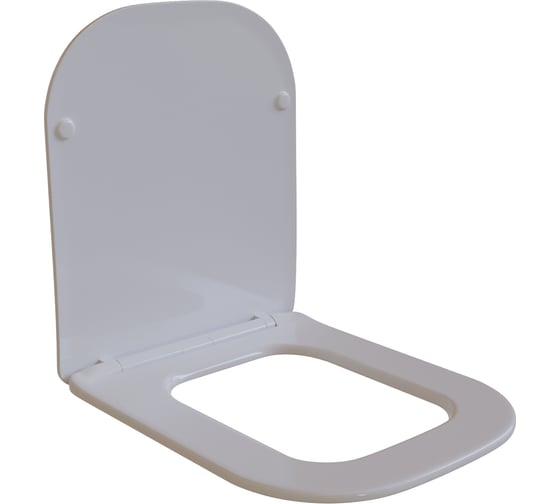 Изображение товара Сиденье для унитаза WAVE PROMO дюропласт, микролифт, белый глянец 551228