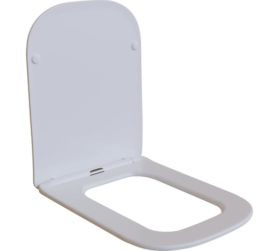 Изображение товара Сиденье для унитаза WAVE QUADRO дюропласт, микролифт, белый глянец 551230