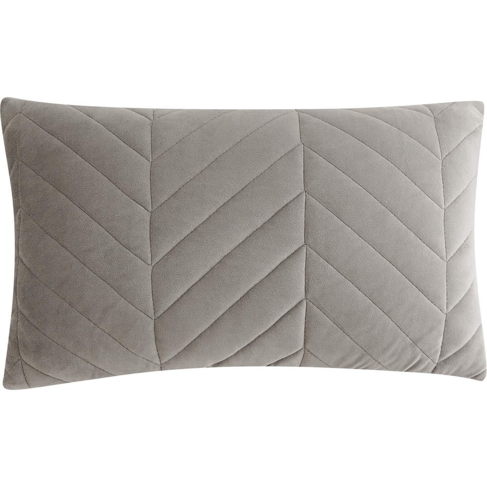 Изображение товара Декоративная наволочка THE ELEVENTH KINGDOM 30х50 серый велюр стильная