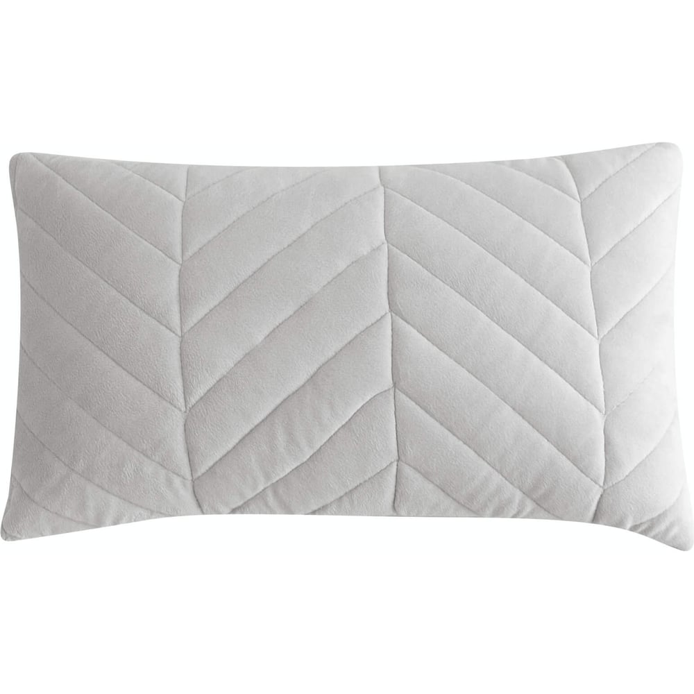 Изображение товара Декоративная наволочка THE ELEVENTH KINGDOM 30х50 серебро велюр стильная