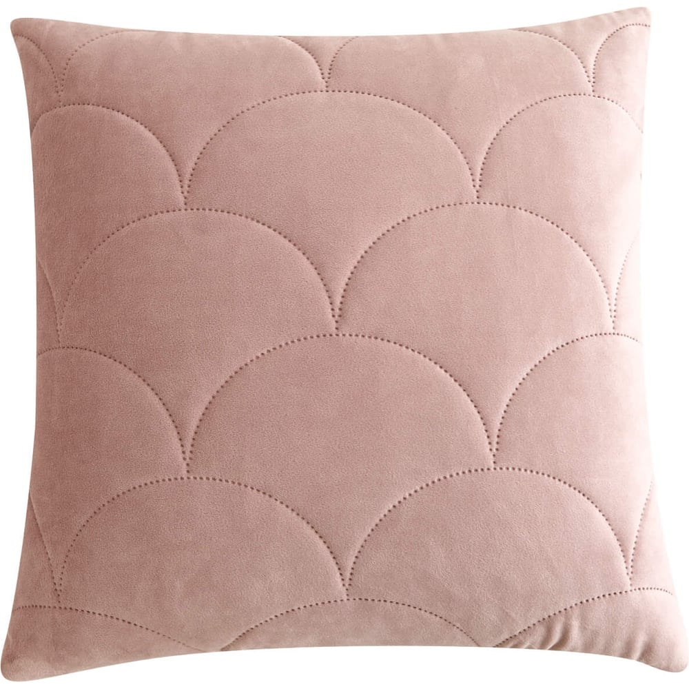 Изображение товара Декоративная наволочка 45х45 Трегарон розовый THE ELEVENTH KINGDOM велюр