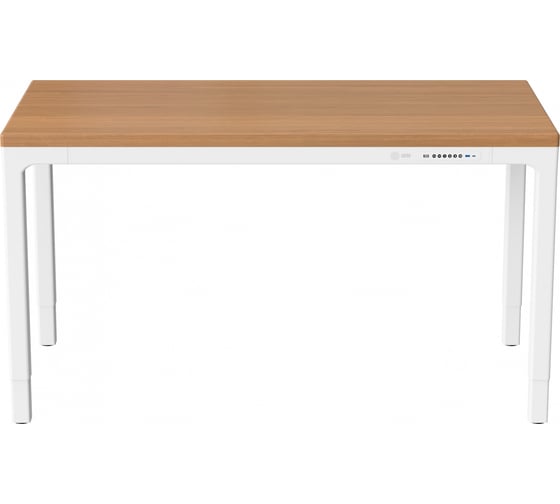 Изображение товара Стол для компьютера CACTUS CS-ET-WWD столешница МДФ белый дуб молочный каркас белый 1919825