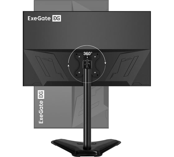 Изображение товара Настольная подставка ExeGate EDM1-3210-11D для одного монитора 15"-32", VESA 75x75, 100x100, макс. нагрузка 10 кг, наклон -45/+45, поворот -45/+45, регул 297365