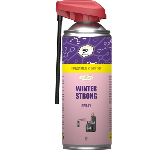 Изображение товара Определитель утечки газа Denzol's WINTER STRONG с актутором, баллон 520 мл DT00061