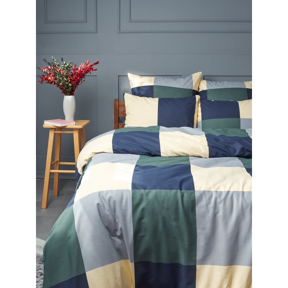 Изображение товара Комплект постельного белья Guten Morgen из бязи, клетка, 150х214 см